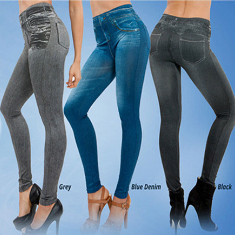 Collant Effetto Jeans