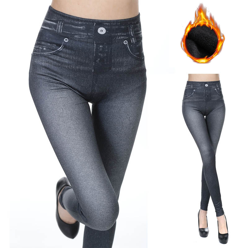 Collant Effetto Jeans