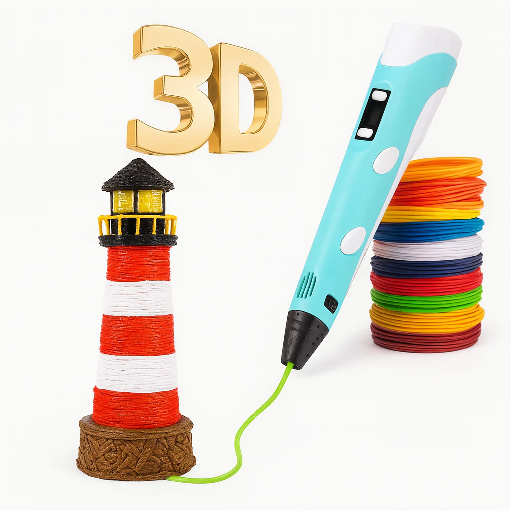 Penna a sfera 3D