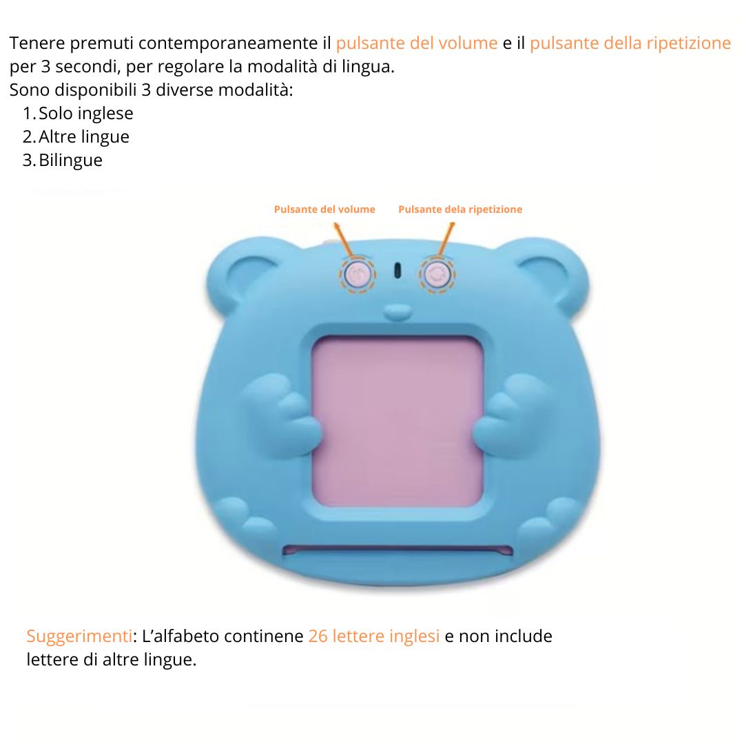 EduTalk™ – Kit Flashcards Parlanti Bilingue (Ita/Eng)