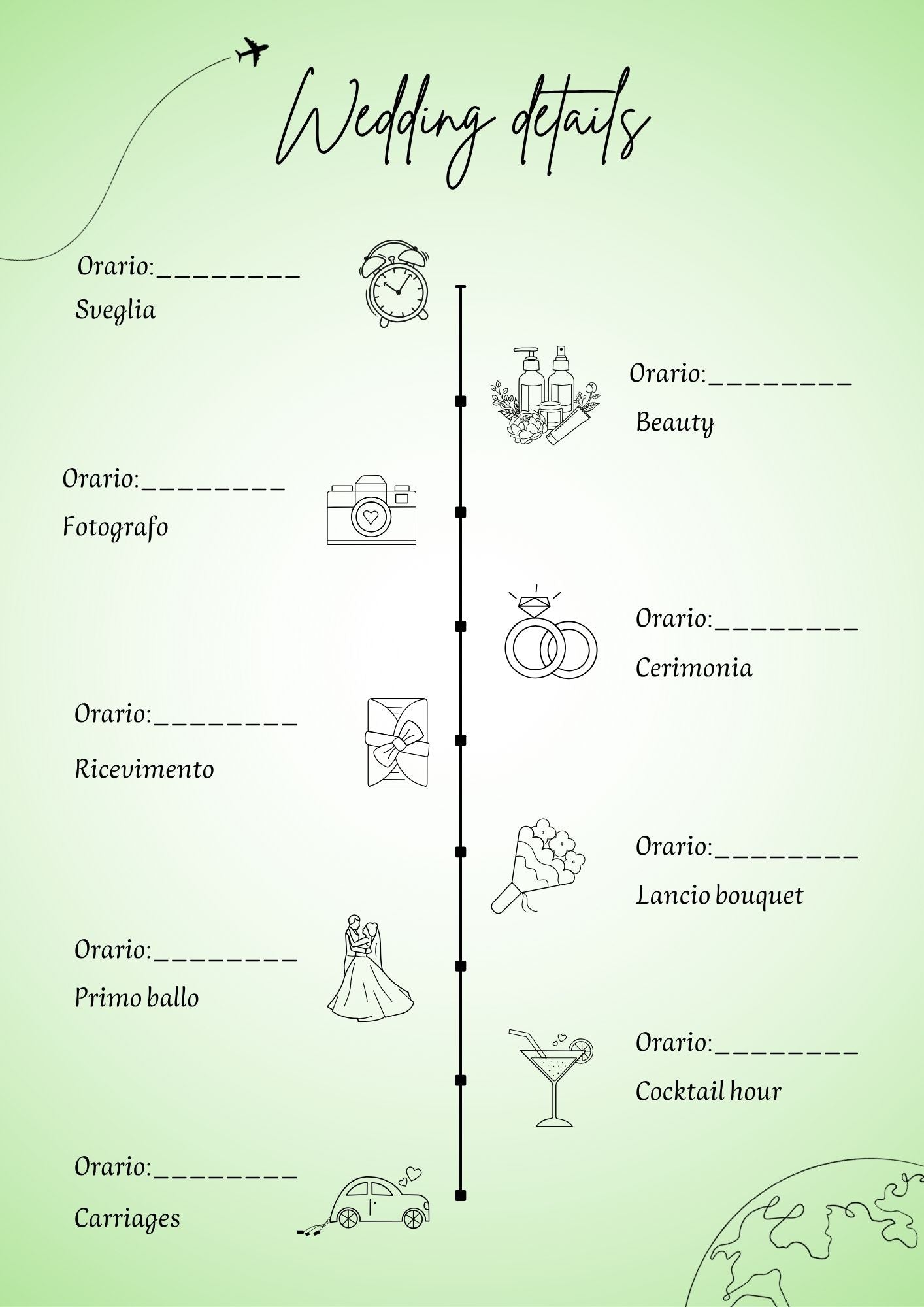 Travel wedding planner - Fai da te