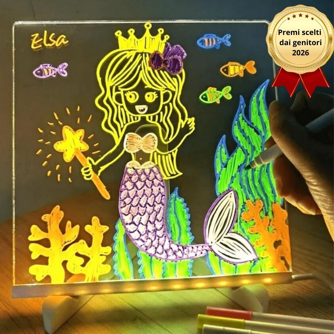 Tavola da disegno con LED magici - Saldi del 50%